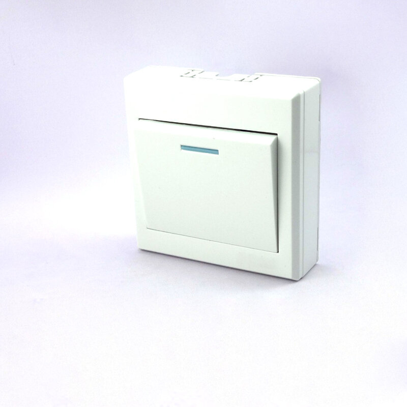 Белый настенный выключатель для домашнего использования 86, один открытый двойной контроль, оптовая продажа