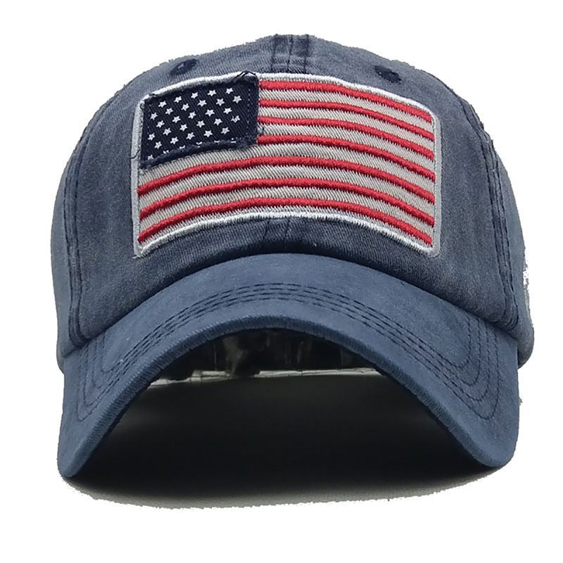 Baseballowy Unisex czapki bawełniana flaga haftowany kapelusz taktyczny kamuflaż czapka typu Snapback regulowane kapelusze przeciwsłoneczne sportowe czapki do biegania
