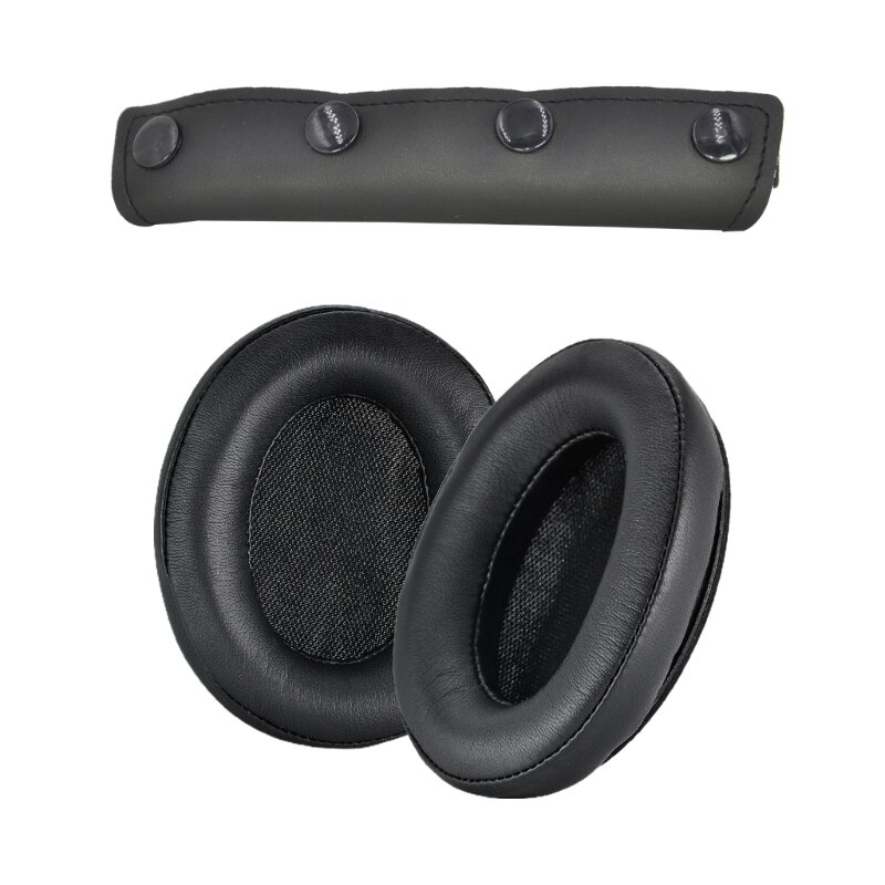 Headset Ear Pads Sleeves Headband Cover for Srhythm NC25 NC35 Headphone Earpads Noise Cancelling Earmuff Easy to Install