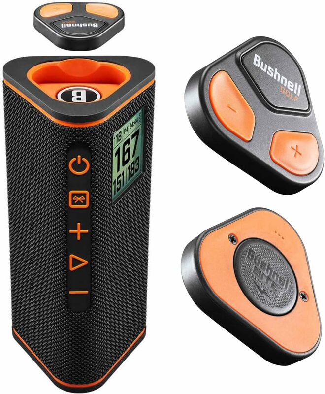 Wingman View Speaker Bluetooth GPS Golf, earbud hitam terbaik dengan wearle4u dan bundel pengisi daya dinding dan mobil