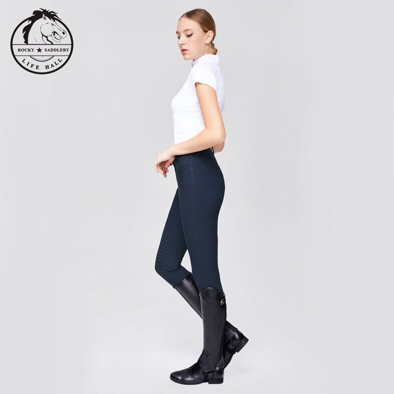 Professional Silica Gel Knee Patch Soft ขี่ม้ากางเกง Breathable Unisex กลางแจ้งกางเกงขี่ม้า Chevalier อุปกรณ์