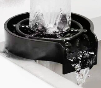 Pvc Rinser Voor Bar Of Gootstenen Siliconen Cup Wasmachine Rinser Voor Automatische Cup Wasmachine Spoelbak