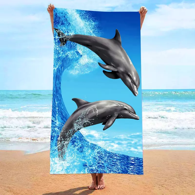 70*140 Amazon, оптовая продажа, Дисперсное пляжное полотенце с принтом на заказ, поглощающее пляжное банное полотенце с перекрестным принтом для купания на море