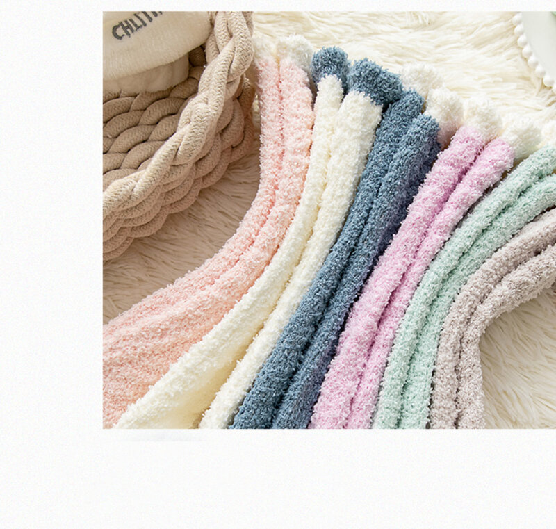 Winter Women's Thick Warm Merino Wool Socks Harajuku Retro Cold Resistant Fashion Casual Solid Color Cashmere Socks 1 Pair 2023