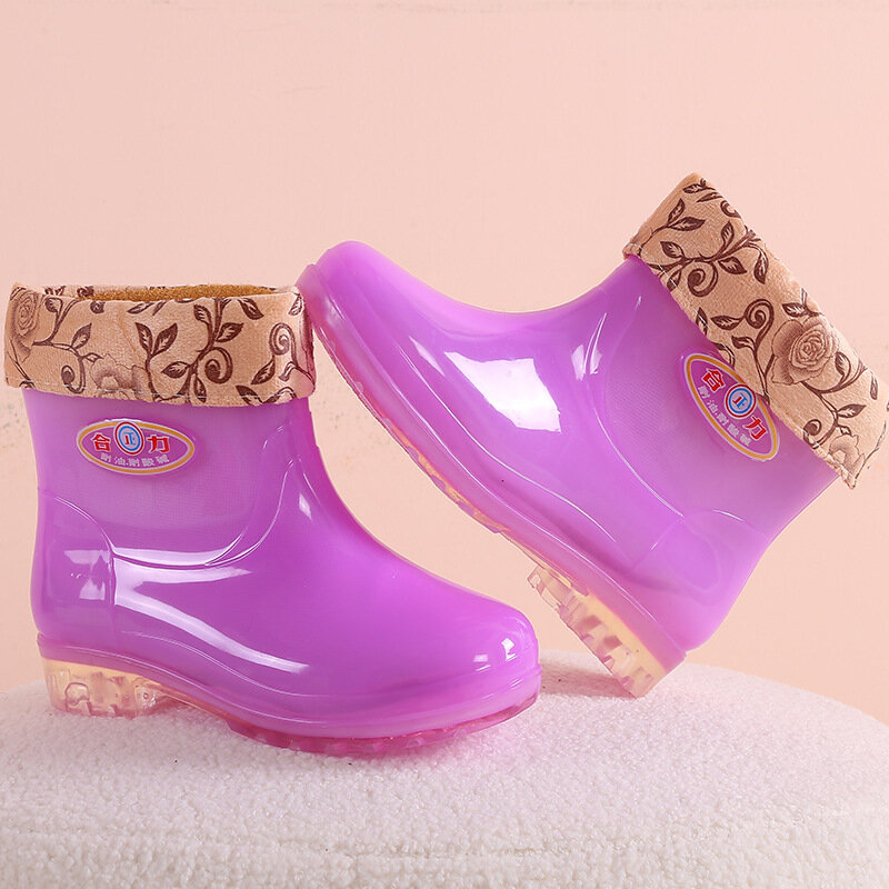 Ladies Water Boots for Woman Rain Shoes Fashion Women Waterproof Rubber Boots Fishing Working Shoe Footwear Botas