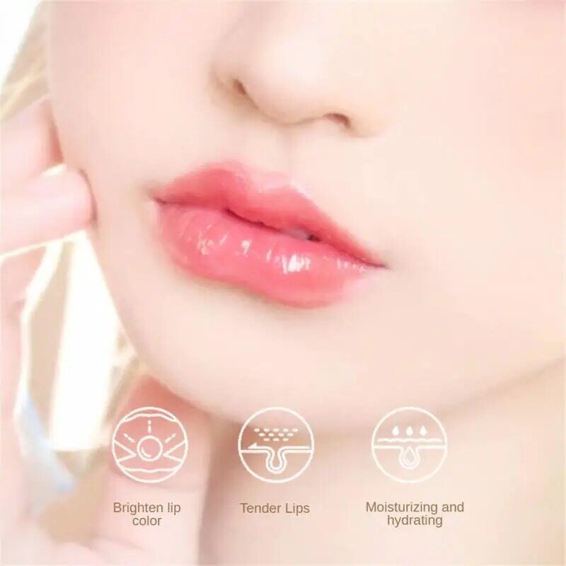 Temperature Color Changing Lipstick Crystal Clear Flower Jelly Lip Balm Moisturizer PH Lipgloss Hydrating Plumping Lipstick