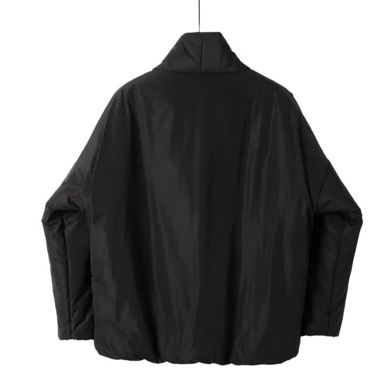 Men's 2024 New Fashion Casual Joker Loose Version Warm Cotton-padded Jacket Coat Retro Long Sleeve Chic Top.