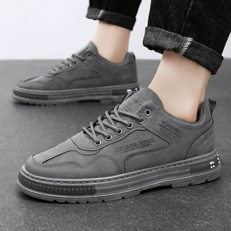 Men's Sneakers Comfortable Fashion Outdoor Four Seasons Shoes Platform Luxury Leather Loafers 2024 Casual Sports Shoes for Men