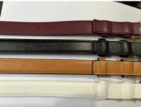 2024 New Women's  Luxury Belt Trend Versatile Simple Matching Dress Casual Jeans Women's Thin Belt Fashion Designer Belts