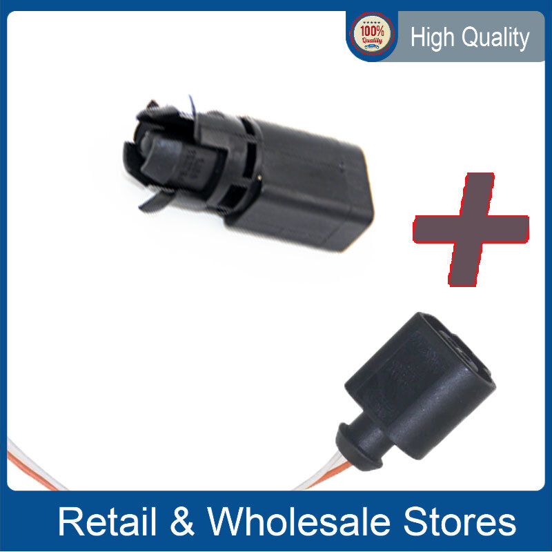 1J0919379A 1J0 919 379 A Ambient Outside Air Temperature Sensor with 2 Pin Connector Plug for VW AUDI SEAT SKODA 1J0 919 379A