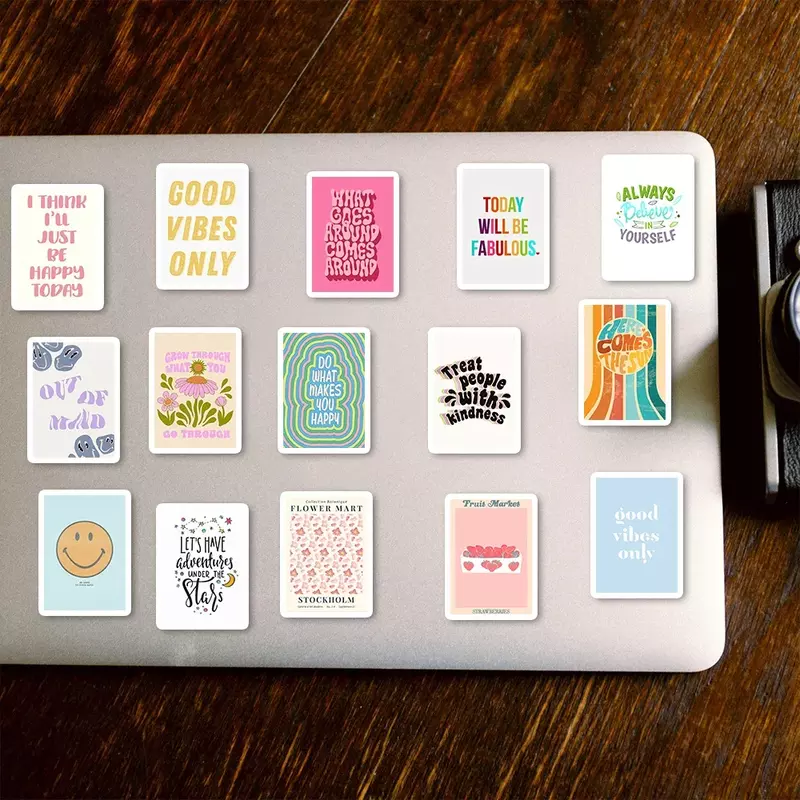 25 Stuks Inspirerende Citaat Stickers Esthetische Motiverende Stickers Voor Laptop Waterflessen Scrapbooking Dagboek Kinderen Speelgoed
