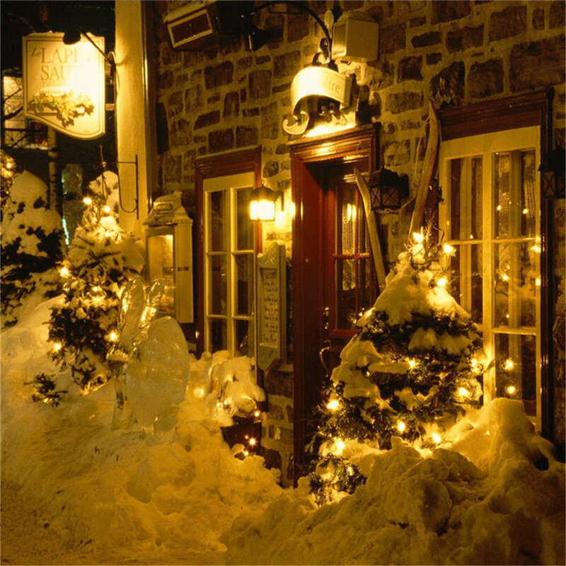 銅線LEDライトガーランド,5m,妖精,クリスマス,結婚式,パーティー,庭,パティオ,装飾用