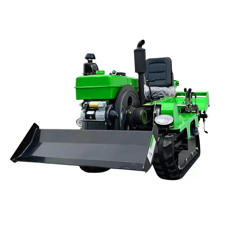 Mini-Grubber Kompakt-Raupen traktor 25/35 PS Rotations fräse Multifunktions-Garten grubber