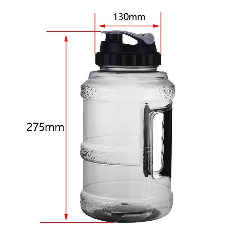 زجاجة ماء كبيرة للبيئة للرجال والنساء ، زجاجة ماء قابلة لإعادة الاستخدام ، 2.5 لتر ، اللياقة البدنية ، صالة الألعاب الرياضية ، في الهواء الطلق ، ركوب الدراجات