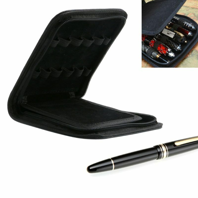 12 Pens Fountain Pen/Roller Pen Faux Leather Zipper for Case Holder New Dropship