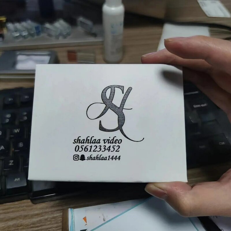 Custom Color Printing LOGO White/Black Paper Box (80*110 mm)