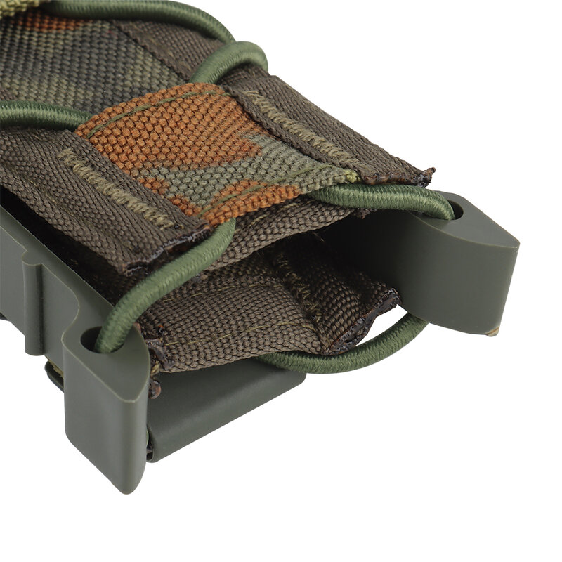 Bolsa de pistola táctica de 9mm, cinturón de chaleco de caza, MOLLE PALS, Clip de choque, Panel lateral de polímero