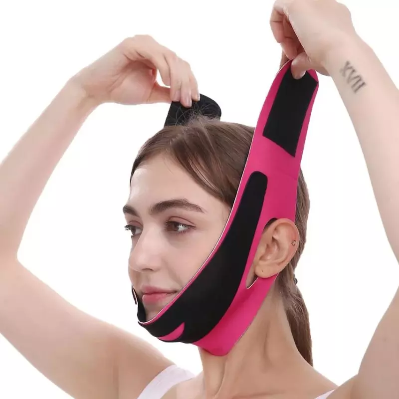 Fascia elastica per il dimagrimento del viso V Line Face Shaper donna Chin Cheek Lift Up Belt cinturino per massaggio facciale strumenti di bellezza per la cura della pelle del viso