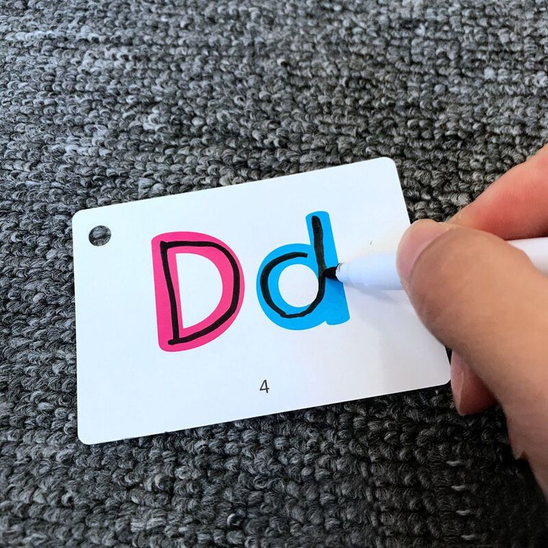 Alfabeto dell'asilo prescolare apprendimento precoce apprendimento dell'inglese formazione della memoria schede Flash carte di apprendimento giocattolo educativo