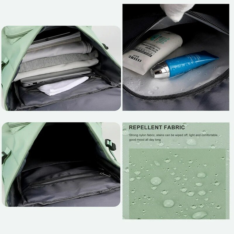 Travel Bag Large Capacity Shoulder Sports Training Fitness Bag Sketching Storage Dry and Wet Separation Luggage Bag