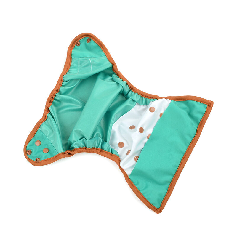 Happy Flute OS Diaper Cover Double Gussets Cloth Diapers Reusable Breathable Baby Nappy Fit 3-15kg