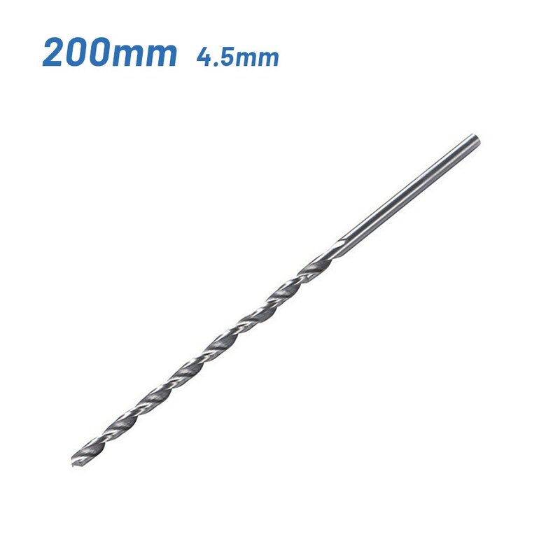 1PC Straight Shank Drill Bits Diameter Extra Long HSS 1.5mm/2.5mm/3.5mm/4.5mm/5.5mm Length 160-200mm Straight Shank Drill Bit