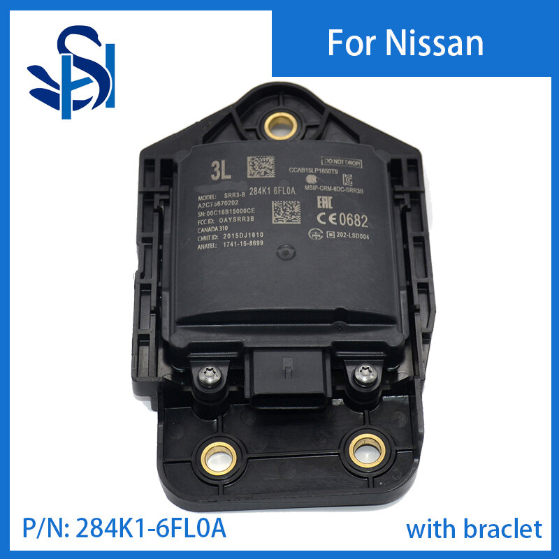 Módulo do sensor do monitor do ponto cego do lado esquerdo, Nissan Rogue, 284K1-6FL0A, 284K16FL0A, 284K1, 6FL0A, Novo, 2016-2019