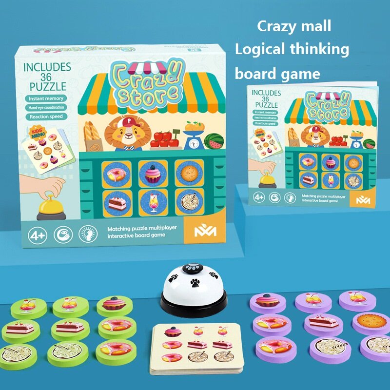 Toko gila restoran makanan penutup master permainan anak-anak reaksi memori kekuatan orang tua anak interaktif menyenangkan mainan kayu