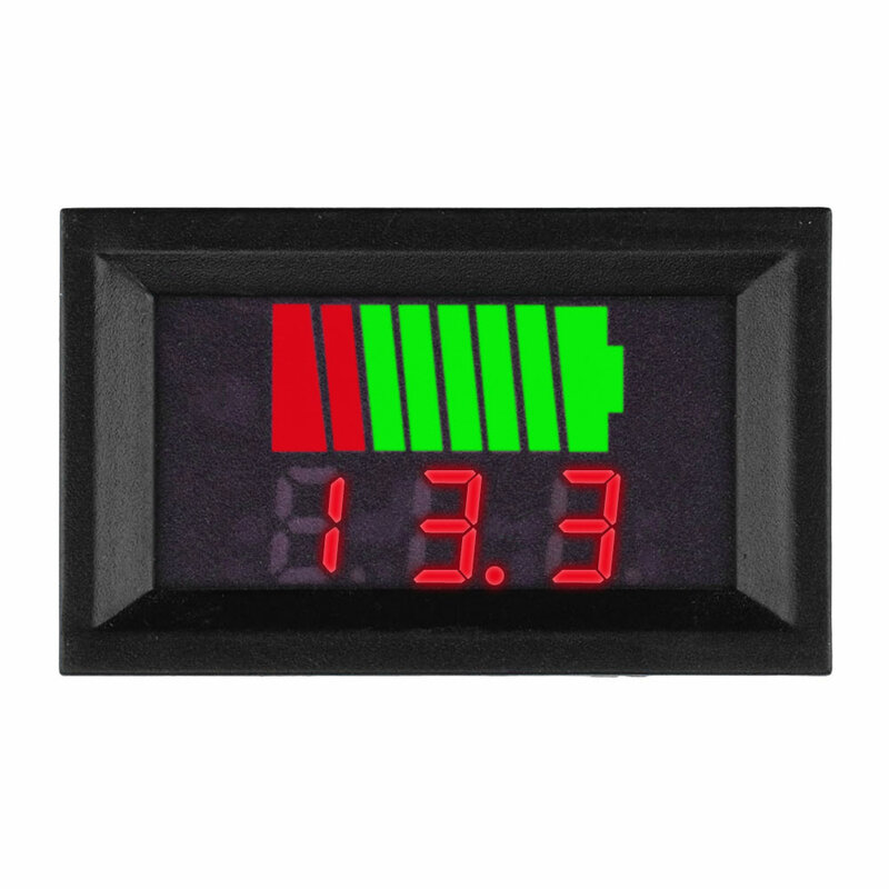 Diymore DC 6V-72V universal lead-acid battery power indicator LED digital display vehicle voltmeter