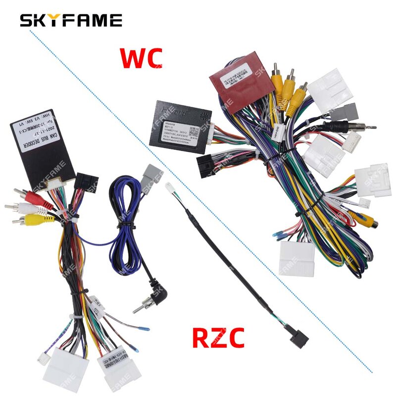 SKYFAME adattatore per cablaggio Stereo a 16 Pin per auto con Decoder Canbus Box per Mazda 3 Axela CX-3 CX-5 Mazda 6 Atenza CX3/CX5