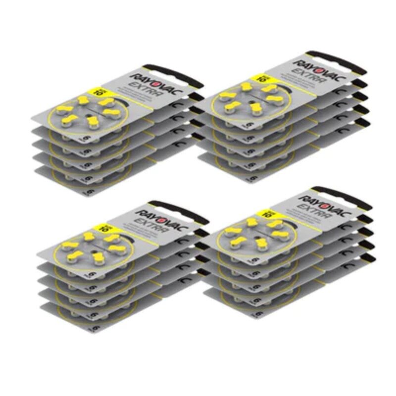 Rayovac-Extra Mercury Free Hearing Aid Batteries, Bateria de ar de zinco para Mini Aparelho Auditivo CIC, Tamanho 10, ZA10, 10A, P10, PR70, 120 Pcs