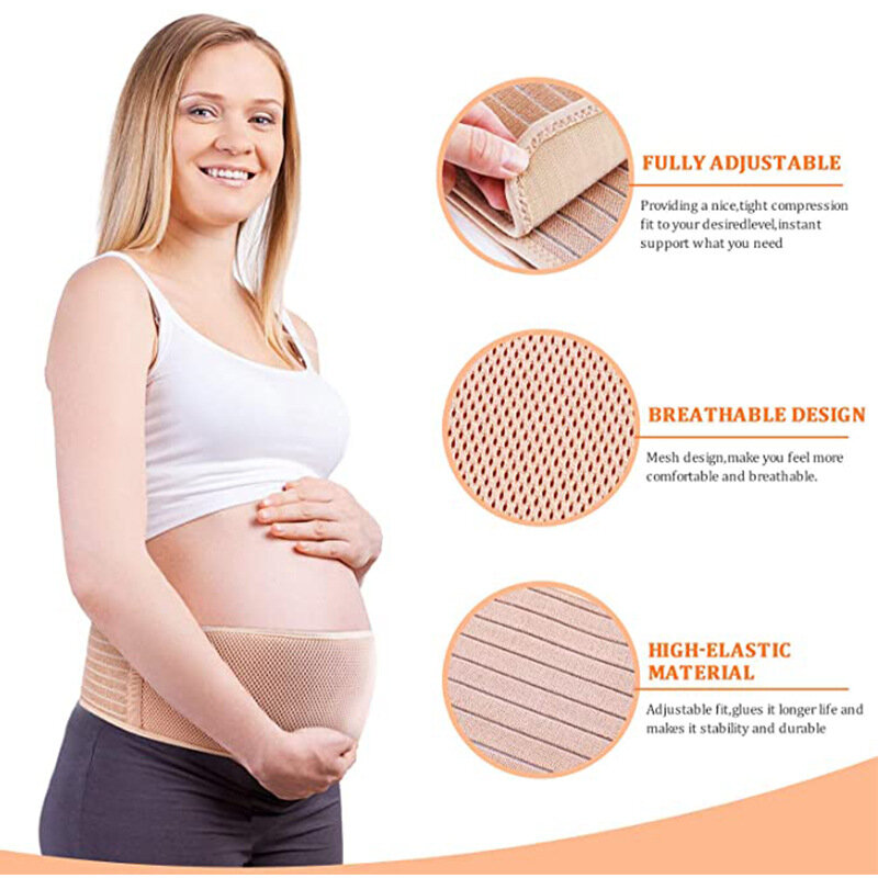 Pregnant Women Belts Maternity Belly Belt Waist Care Abdomen Support Belly Band Back Brace Protector Pregnant Prenatal Bandage