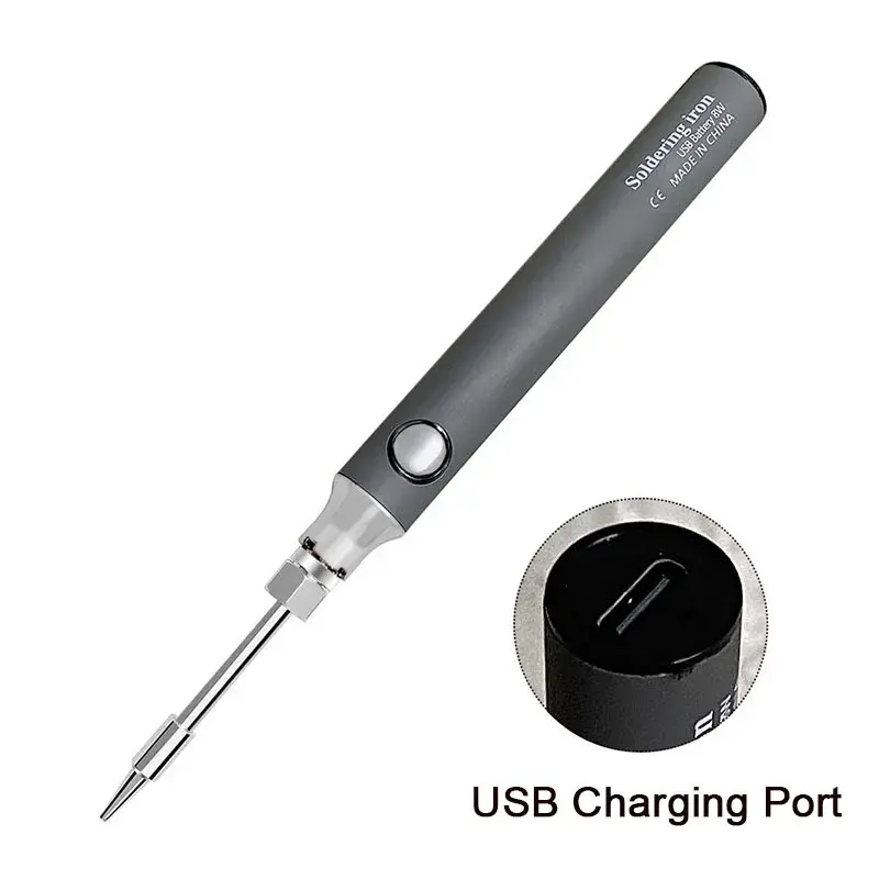 USB, bateria de lítio, 5V, 8W Ferros de solda sem fio, solda de carregamento rápido Kit Tools