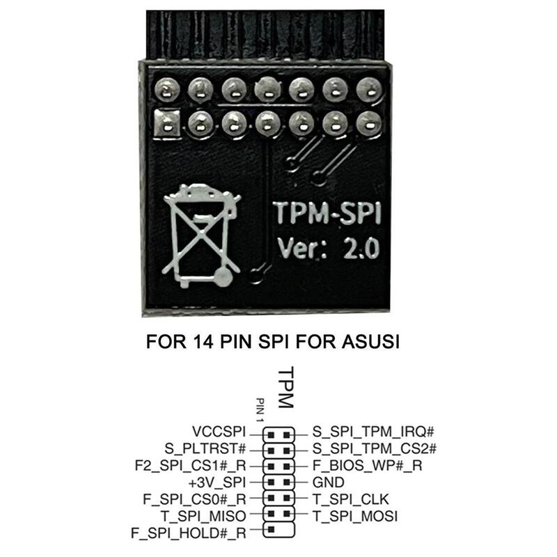 Najnowszy moduł bezpieczeństwa szyfrowania 2.0 TPM karta zdalna obsługuje wersję 2.0 12 14 18 20-1pin obsługuje płytę główną wielu marek