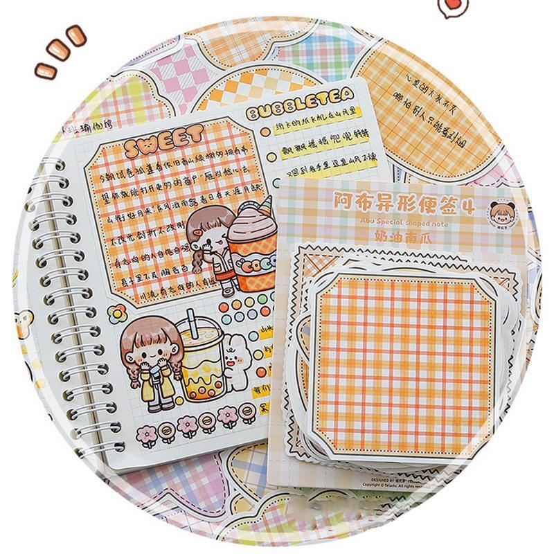 Cute Flash Card Candy Color Paper Memo 100 Sheets Memo Pad Kawaii Paper To-Do List Diary Notes Stationery Creative Flash Cards