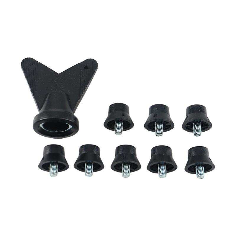 12x Football Boot Studs M5 Threading Screw with Wrench Comfortable Turf Soccer Shoe Spikes for Indoor Outdoor Sports Training