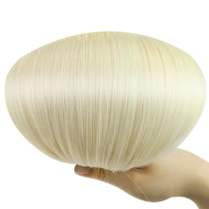 Blond 613 proste włosy ludzkie wiązki z zamknięciem doczepy z włosów typu Remy dla kobiet miodowa blondynka uzupełnienia z włosów brazylijskich