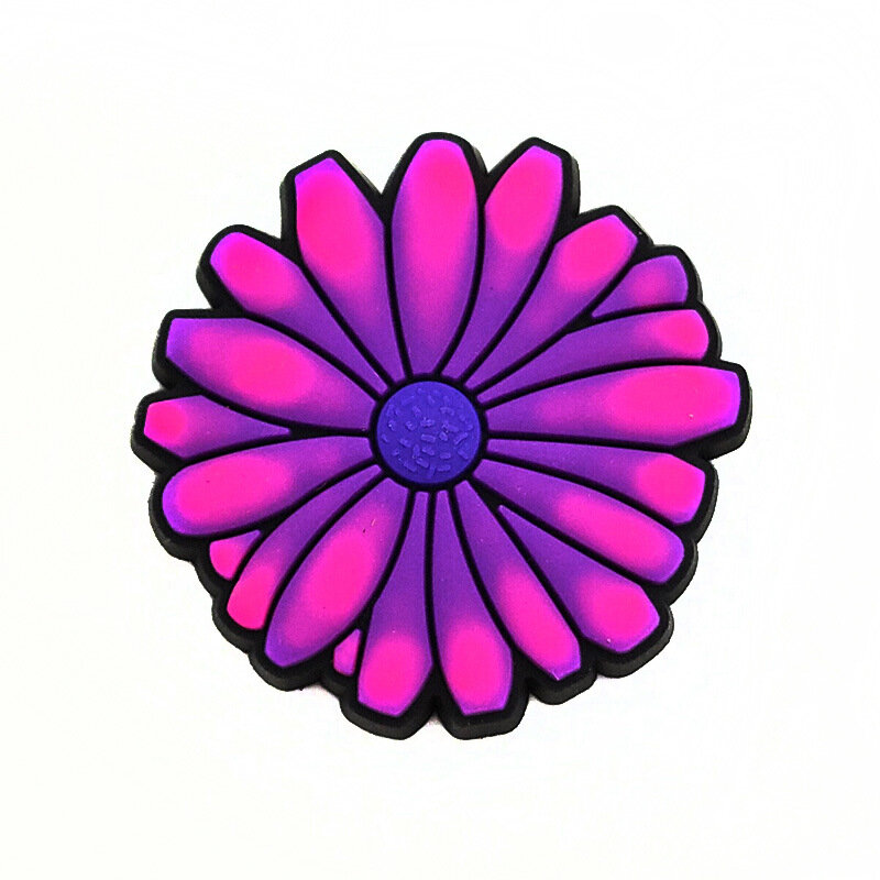 Новинка, 1 шт., милые Мультяшные фиолетовые аксессуары VSCO, забавный цветок, осьминог, «сделай сам» для сандалий, обуви, подвески, декоративные пряжки, подарки для девочек