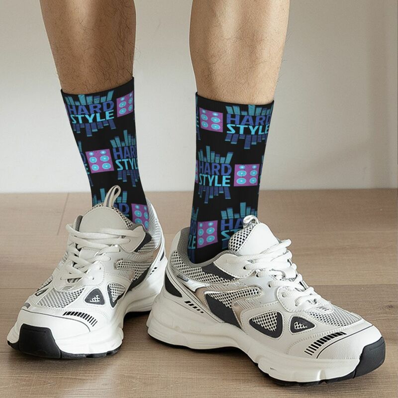 Hardstyle ถุงเท้าควอไลเซอร์ฮาราจูกุถุงน่องนุ่มพิเศษสำหรับทุกฤดูกาลชุดถุงเท้ายาวสำหรับของขวัญ unisex