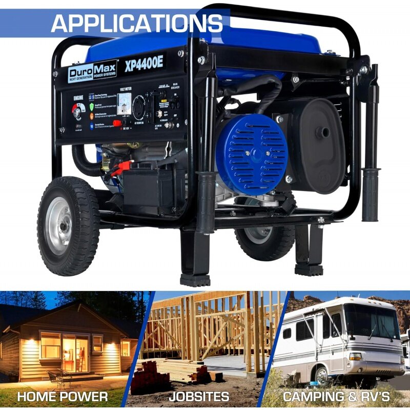 Duromax xp4400e gasbetrieb ener tragbarer Generator-4400 Watt Elektro start-Camping & RV bereit, 50 staatlich zugelassen, blau/schwarz