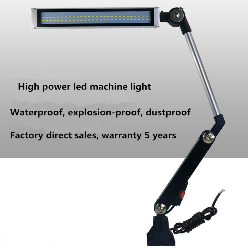 Wodoodporna lampa obrazowa LED CNC 10W Wodoodporna lampa przemysłowa Składana, elastyczna lampa tokarska z długim ramieniem