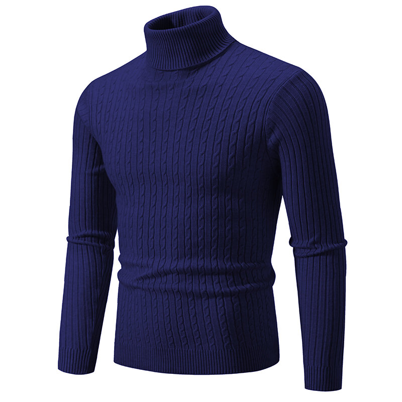 男性用ハイネックセーター,暖かいフィット,伸縮性のあるセーター,秋と冬用の新しいセーター,15色,2023