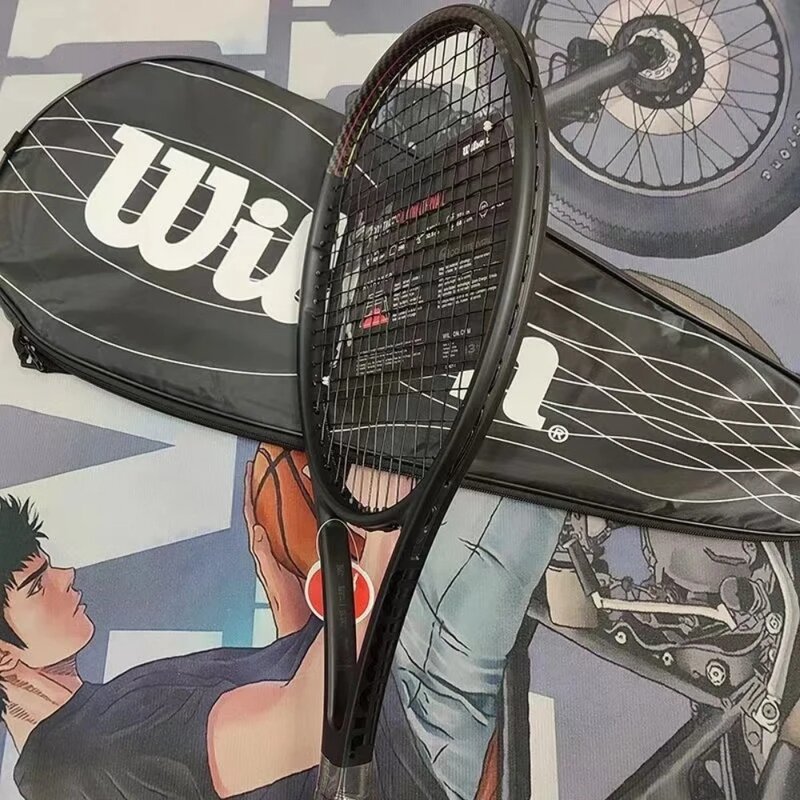 Wilson-raqueta de tenis de carbono para hombre y mujer, raqueta de tenis de 290g, 315g, para estudiantes universitarios profesionales, para principiantes, 97 V13