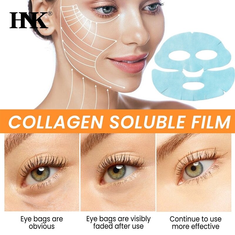Collagen Film Paper Soluble Facial Mask Face Skin Cheek Sticker Forehead Patch Smile Lines Patches Anti-aging Wrinkles Remover