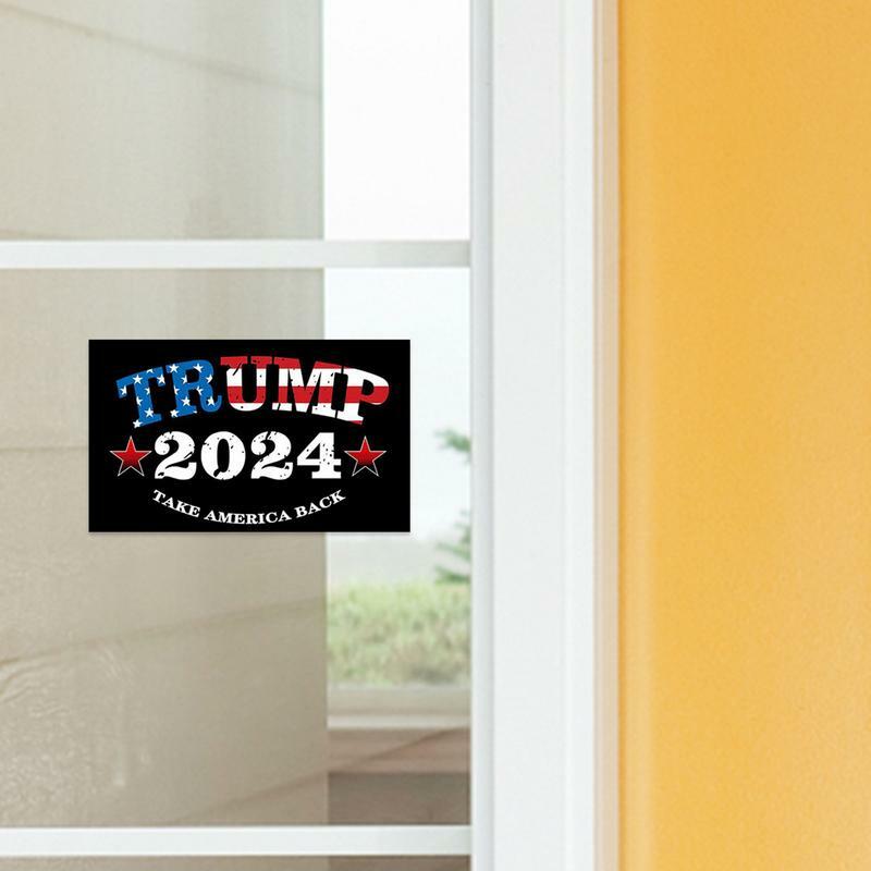 10 Stuks Autosticker 2024 Troef Stickers Presidentsverkiezingen Vinyl Stickers Op Maat Donald J. Bumper Sticker Voor Autoruit Laptop