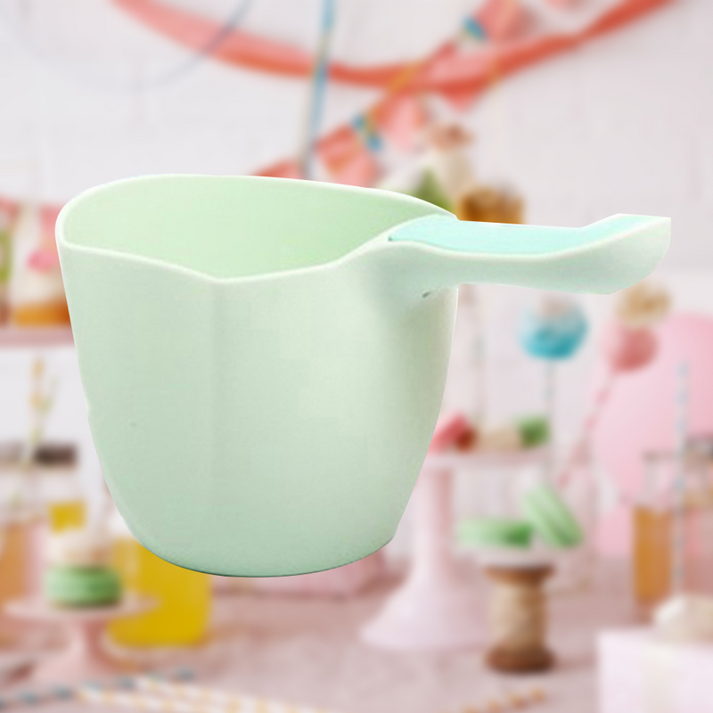 Tazza da bagno per cucchiaio da bagno per bagno cucchiaio da bagno tazza da bagno per Shampoo per bambini cucchiaio da bagno forniture per Baby Shower (verde)