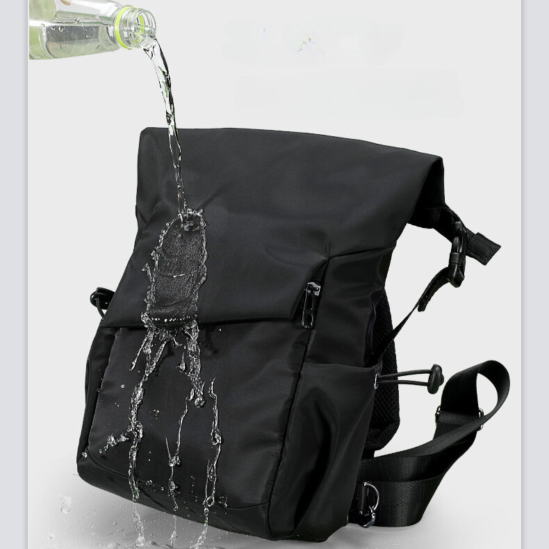 Large Size Travel Chest Bag for Men Waterproof Nylon Crossbody Bags Minimalist Shoulder Bags Vintage Sling Bags Backpack