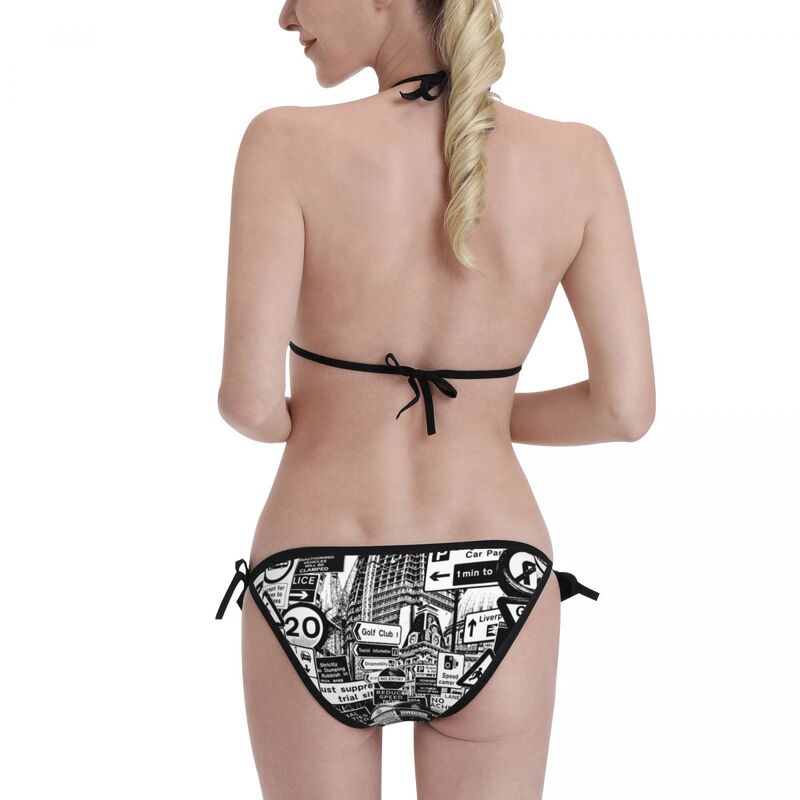 Summer Sexy Retro Street Bikini Women Swimsuits Backless Bathing Suit Braizilian Swimwear Biquini