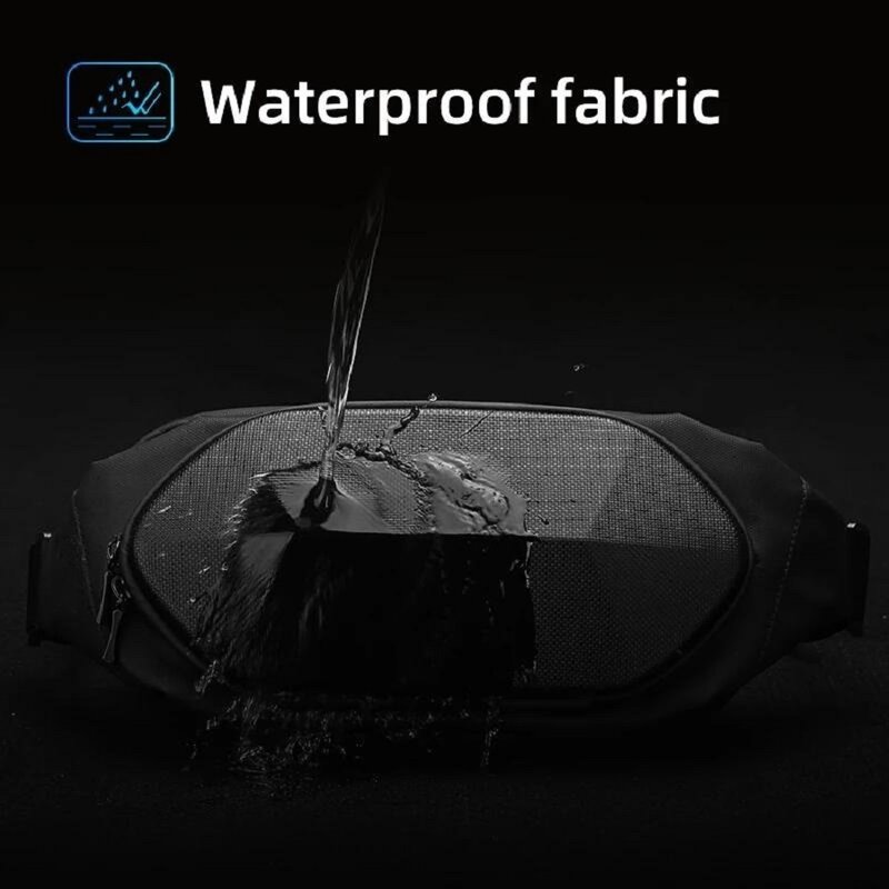 Waist Pocket waterproof scratch resistant EVA hard shell Chest Bag Men Shoulder Crossbody Sling Bag