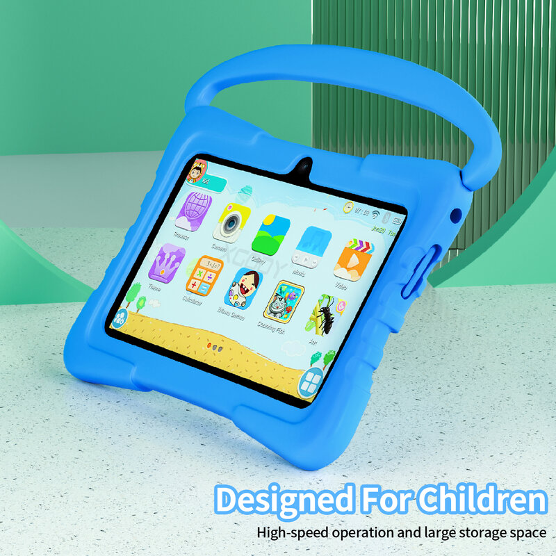 Tableta de aprendizaje Android para niños, Tablet de 7 pulgadas, 4000mah, 32GB, cuatro núcleos, Android 11, con funda protectora y película templada